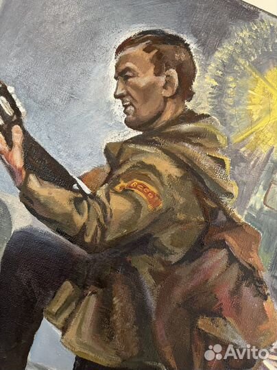 Живопись/картина соцреализм/ссср 128х100 см. Масло