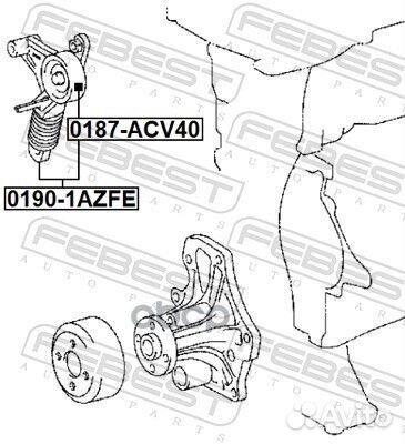 Натяжитель ремня 01901azfe Febest