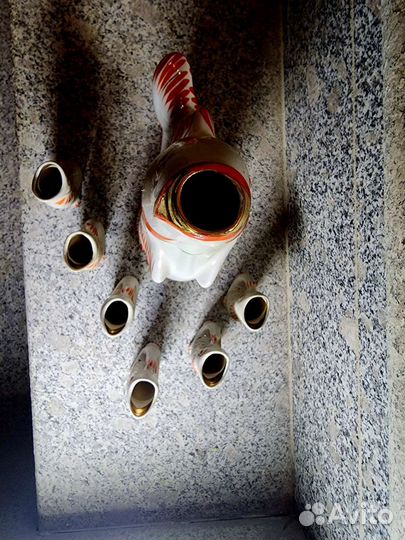 Набор штоф и рюмки Рыбки