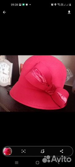 Шляпа фетровая женская