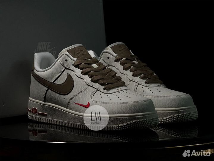 Кроссовки Nike Air Force 1 Low White Brown