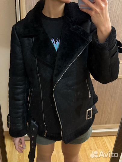 Дубленка женская авиатор m 46