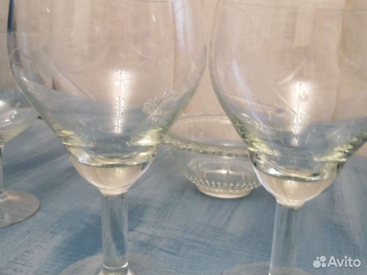 Рюмка стекло с теснением