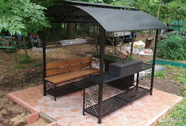 Мангальная зона, беседка