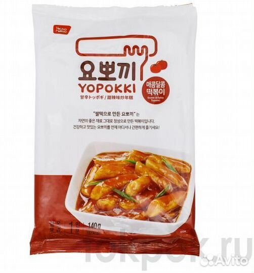 Токпокки (рисовые клецки) Yopokki с остро-сладким
