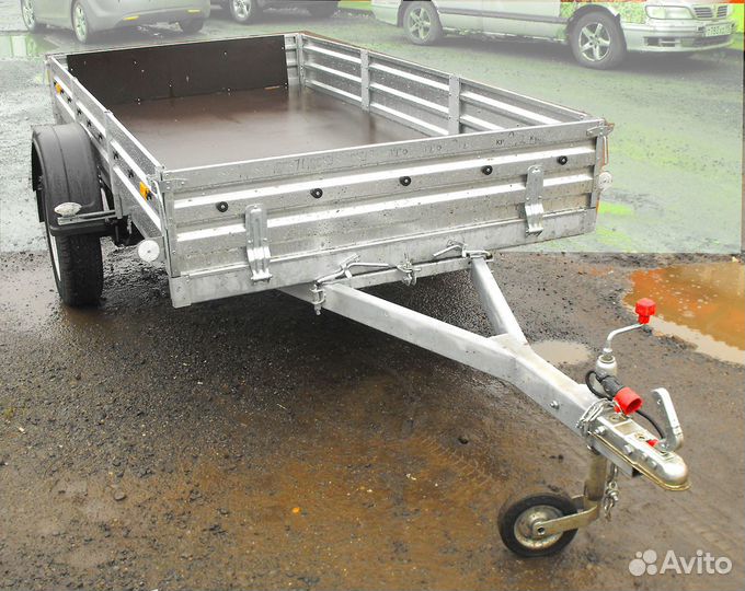Алегковой прицеп мзса-5 с опорн. колесом и стяжкой