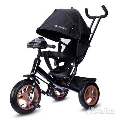 Велосипед трёхколёсный надувные 12*10 с фарой