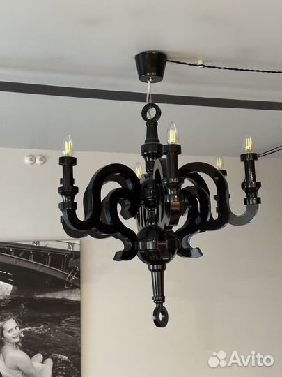 Подвесная люстра Paper Chandelier D90 Black
