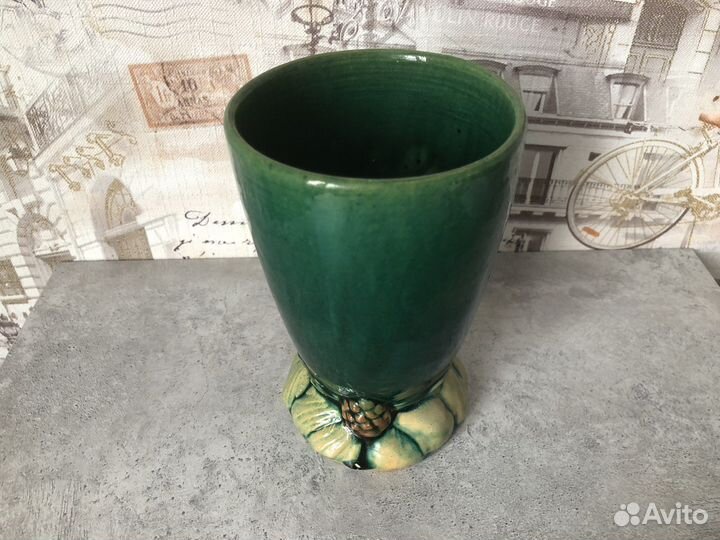 Редкая Старинная керамическая ваза