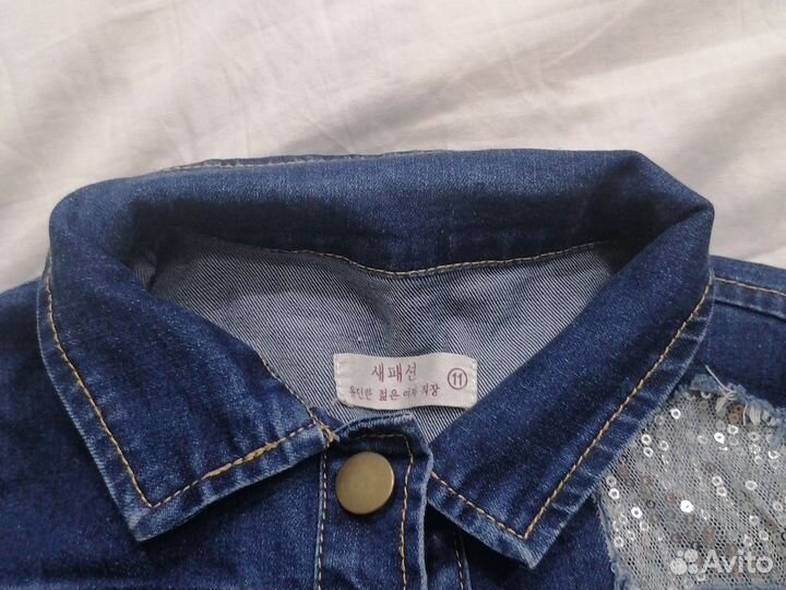 Куртка для девочки джинсовая