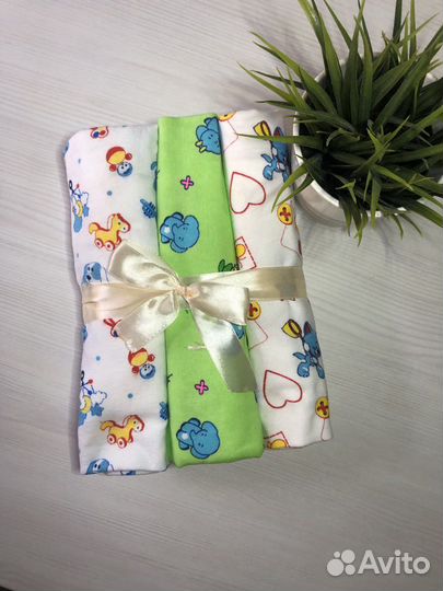 Пеленки фланель 120х90
