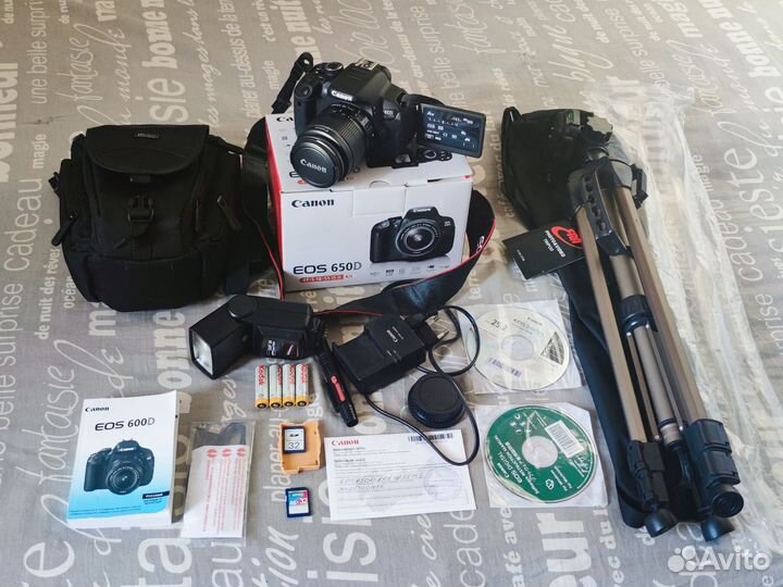 Canon 650d kit 18-55 is ll + комплект
