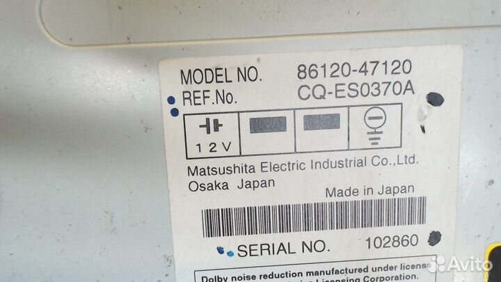 Магнитола Toyota Prius, 2005