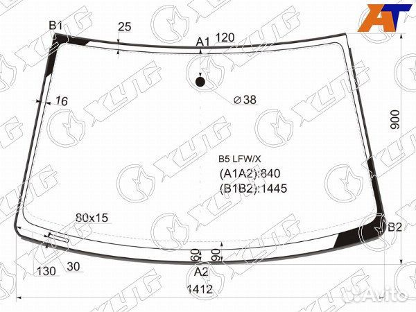 Стекло лобовое volkswagen passat