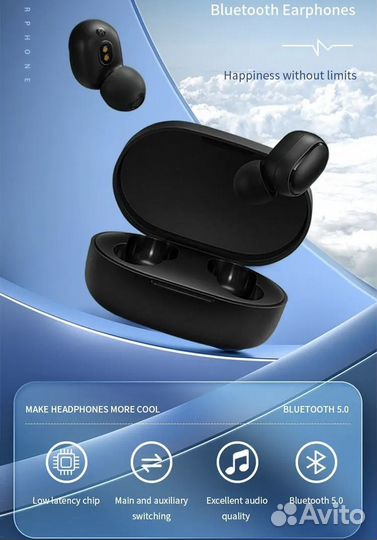 Беспроводные наушники A6s Bluetooth с микрофоном