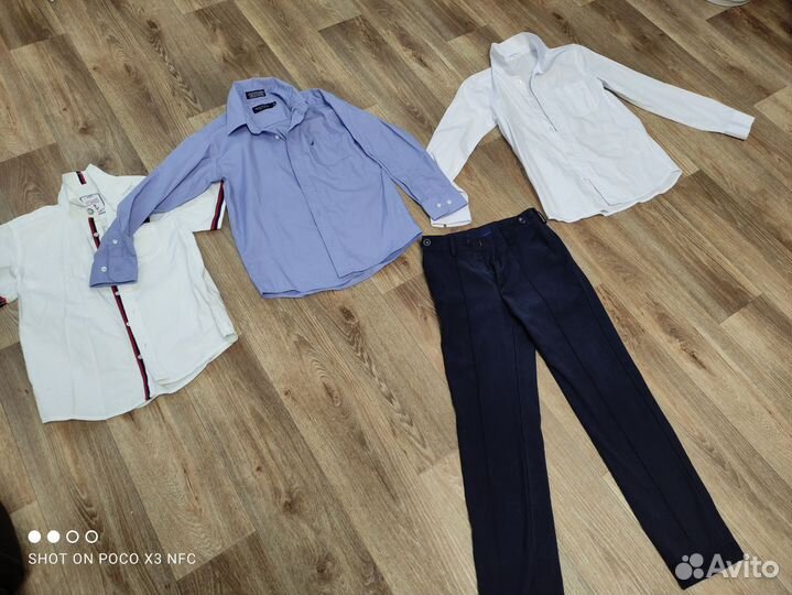 Школьная форма пакетом рубашки и брюки slim