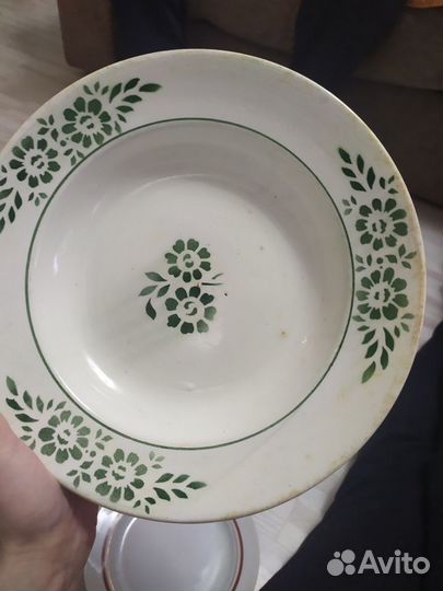 Тарелка глубокая, раритет 1946-1950 гг. Главфарфор