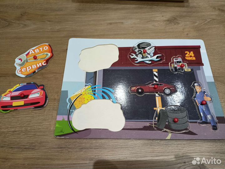 Развивашка деревянные пазлы