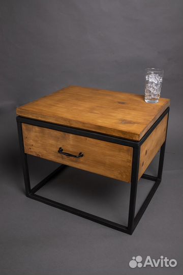 Прикроватный столик Loft / тумба столик лофт