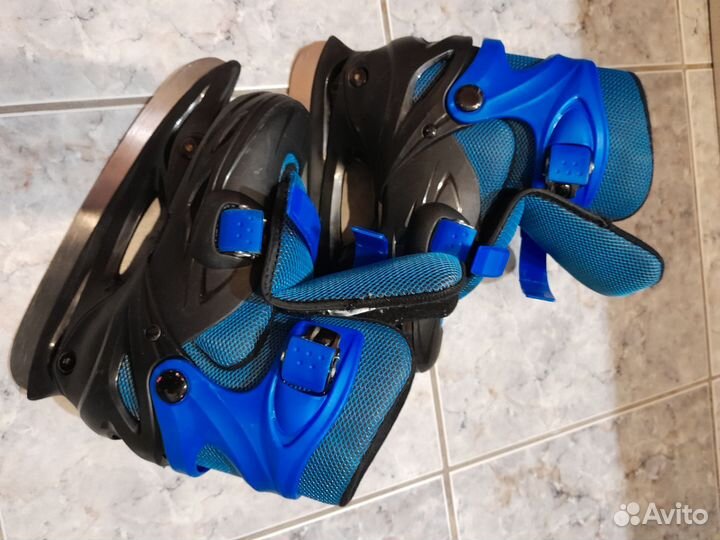 Коньки детские раздвижные 30-33, 2 пары