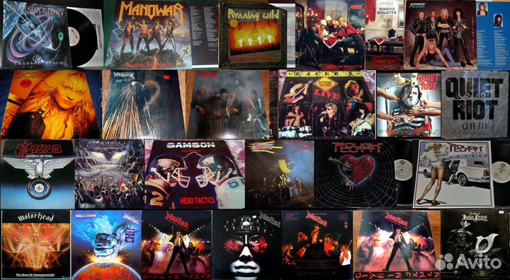 Импорт. пластинки в стиле Heavy и Trash Metal rock