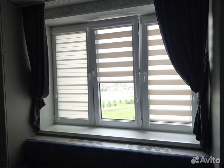 Рулонные шторы день-ночь