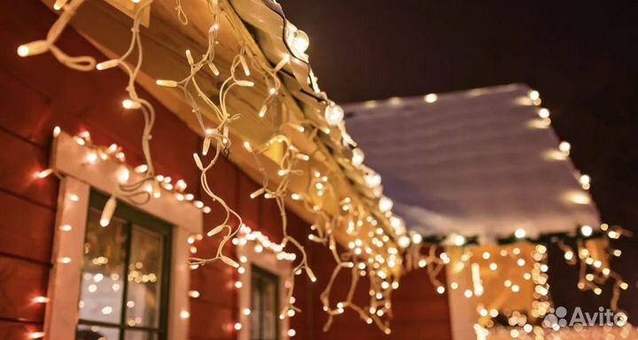 Гирлянда уличная Бахрома, гирлянда уличная