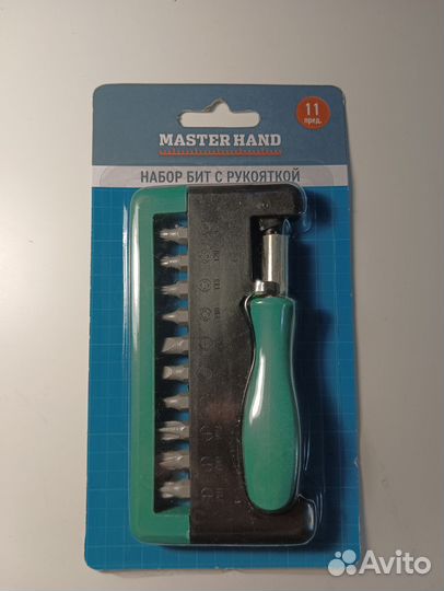 Набор бит с рукояткой. Master Hand, 11 предметов