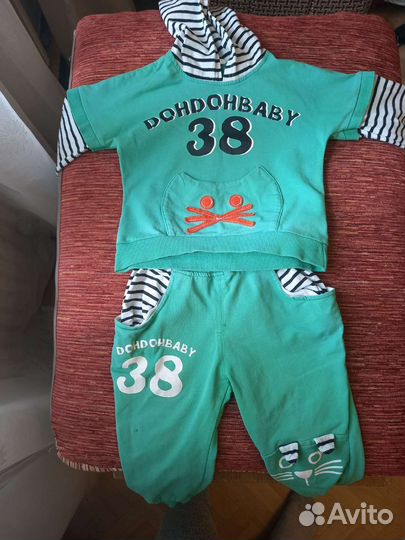 Вещи на мальчика пакетом 6мес - 1,5года