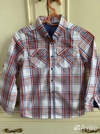 Рубашка хлопок на мальчика от 124 см