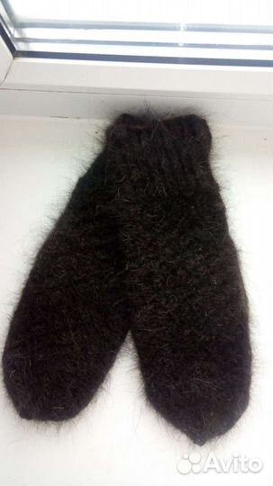 Варежки из собачьей шерсти