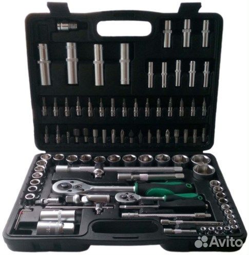 Набор инструментов (94 предм.) 6-гр зеленый