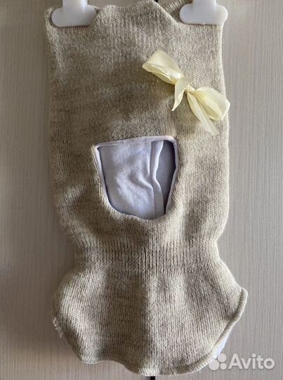 Шапка-шлем для маленькой девочки