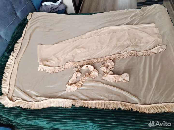 Шторы комплект и тюль с ламбрекеном