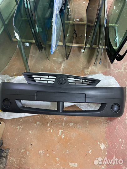 Бампер передний logan 1