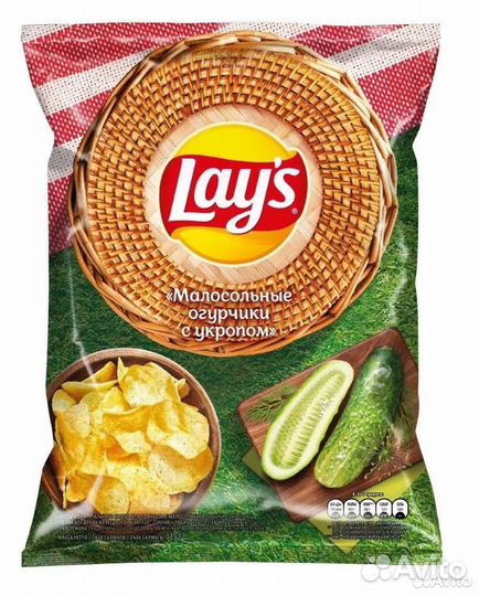 Lay's со вкусом малосольных огурчиков и укропа