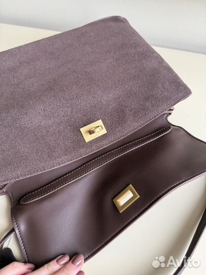 Сумка в стиле Balenciaga rodeo натуральная замша