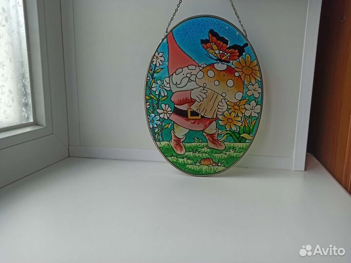 Панно цветное стекло Англия. Ручная работа