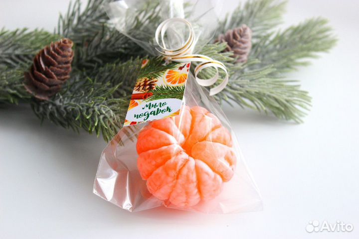 Мыло ручной работы мандарин