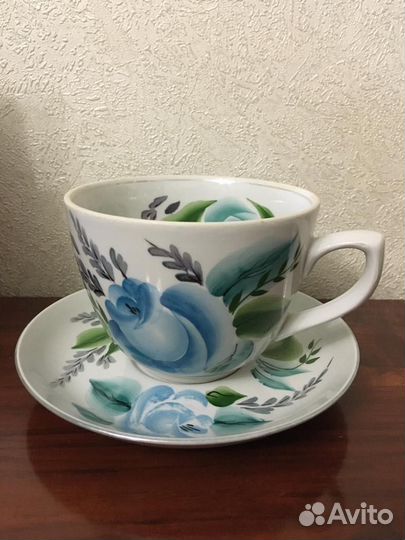 Чашка с блюдцем СССР раритет винтаж