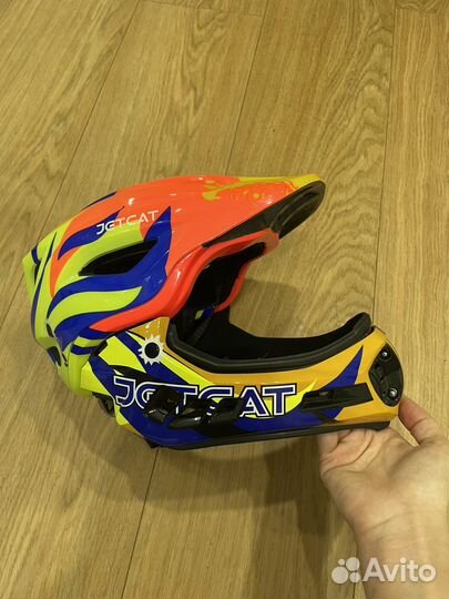 Шлем детский защитный/FullFace/велошлем Jetcat