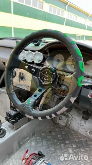 Руль спортивный Vertex 1996 экокожа тисненая