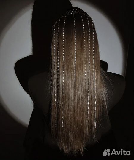 Ободок для волос со стразами