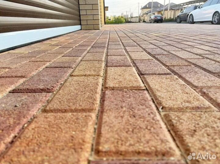 Тротуарная плитка брусчатка 100.200.40