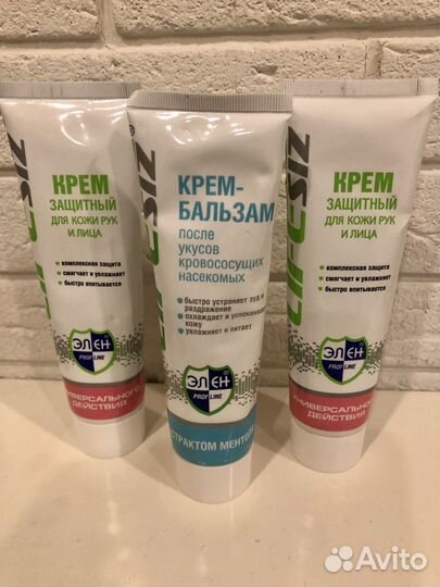 Крема набор защитные и после укусов комаров, 3 шт