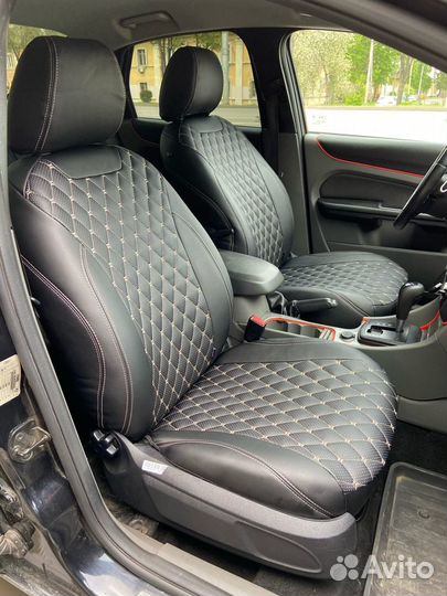 Чехлы из Экокожи ромб черные