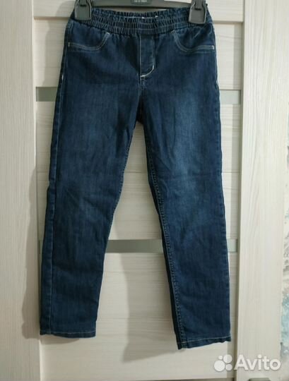 Джинсы утеплённые HM для девочки 134