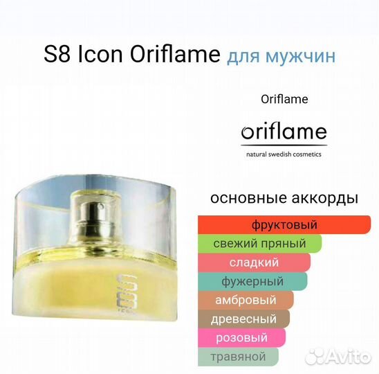 Туалетная вода S8 Icon (Oriflame)