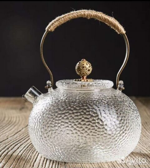 Чайник заварочный стеклянный на подарок