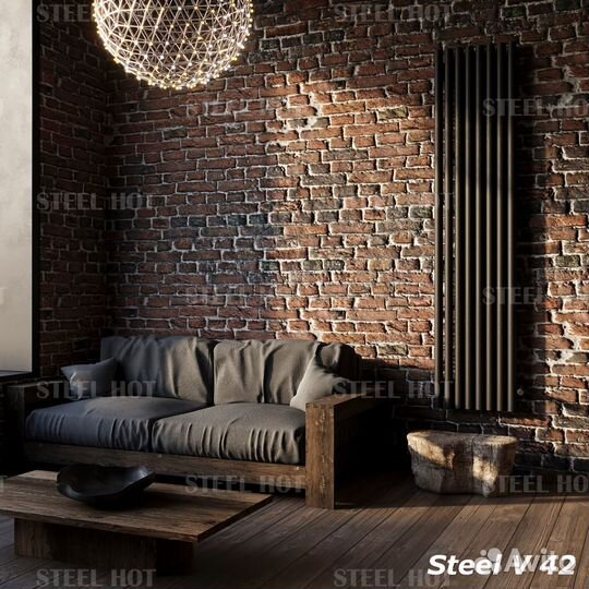 Вертикальный радиатор Steel V 42